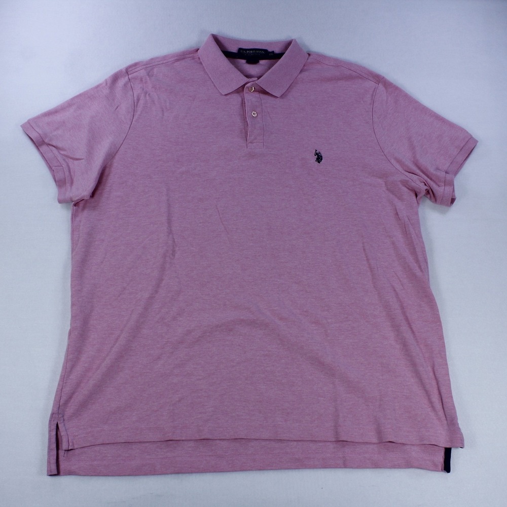 U.S. Polo Assn. Pink Polo Shirt, Men's, Size XXL - Excellent Condition
